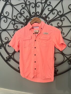 Magellan Outdoors Coral Short-Sleeve Button-Down Shirt